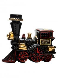 Ezra Brooks 12 Year Old Loco Decanter Red, Gold, Black