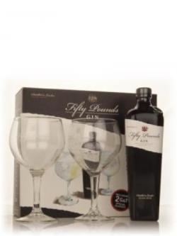 Fifty Pounds Gin Glass Gift Set