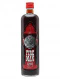 A bottle of Fireman Liqueur