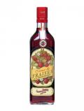 A bottle of Gabriel Boudier Creme de Fraises (Strawberry) Liqueur