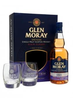 Glen Moray Port Cask Finish / Glass Set Speyside Whisky