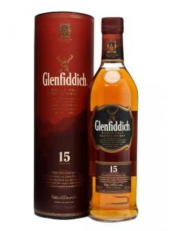 Glenfiddich 15 Year Old Speyside Single Malt Scotch Whisky