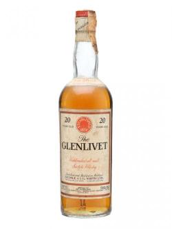 Glenlivet 20 Year Old / Baretto Import Speyside Whisky