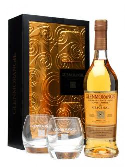 Glenmorangie 10 Year Old + 2 tumblers / Gift Pack Highland Whisky