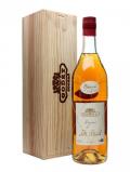 A bottle of Godet Epicure Folle Blanche Cognac