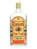 A bottle of Gordon's Dry Gin / Bot.1970s /  Large Bottle