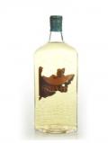 A bottle of Green-Fish Orange Gin - 1960s