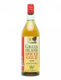 A bottle of Green Island Spiced Gold Rum