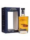 A bottle of Greenore 18 Year Old Irish Single Grain Whiskey