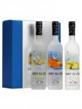 A bottle of Grey Goose Vodka Set / Citron& Orange & Poire / 3x20cl