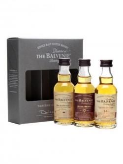 Balvenie / Doublewood 12& 17 Year Old, Caribbean 14 Year Old 3x5cl Speyside Whisky
