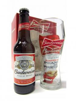 Beer Lager Cider Budweiser Night In Peanuts Glass Gift Set