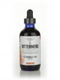 A bottle of Bittermens Elemakule Tiki Bitters