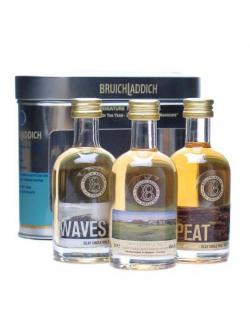 Bruichladdich Miniature 3-Pack / Links, Waves, Peat Islay Whisky