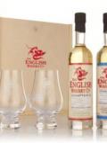 A bottle of English Whisky Chapter 6& 9 + 2 Glasses