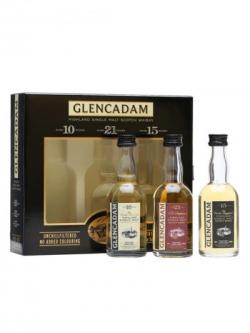 Glencadam Miniature Gift Pack / 10, 15 and 21 Year Old Highland Whisky