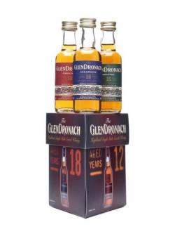 Glendronach Mini Pack / 12, 15& 18 Year Old Miniatures Speyside Whisky