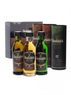 Glenfiddich Mini Pack / 12 Year Old, 15 Year Old& 18 Year Old Miniature