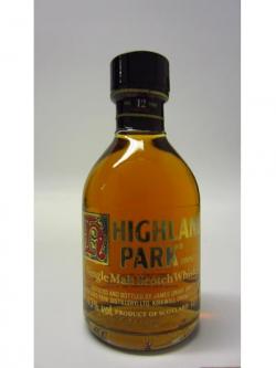 Highland Park Single Malt Scotch Miniature 10cl 12 Year Old