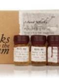 A bottle of Island Whisky Tasting Set