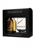 A bottle of Penderyn / With Tasting Glass Miniature