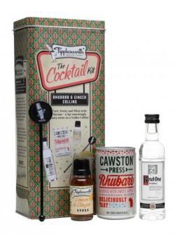 Tipplesworth Rhubarb& Ginger Collins Mini Cocktail Kit