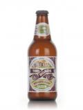 A bottle of Two Roads Worker's Comp Saison