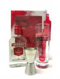 A bottle of Vodka Smirnoff 20cl Bottle Glass Jigger Gift Set
