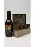 A bottle of Whisky Liqueurs Baileys Irish Cream Chocolate Cups Gift Set