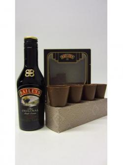 Whisky Liqueurs Baileys Irish Cream Chocolate Cups Gift Set
