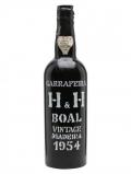 A bottle of H&H Old & Rare Boal Madeira Vintage 1954