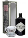 A bottle of Hendrick's Gin / Tea Cup Gift Set