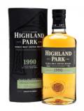 A bottle of Highland Park 1990 Island Single Malt Scotch Whisky