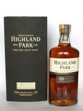 A bottle of Highland Park 25 year