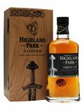 A bottle of Highland Park Sigurd Island Single Malt Scotch Whisky