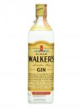 A bottle of Hiram Walker London Dry Gin / Bot.1980s