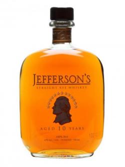Jefferson's Straight Rye Whiskey / 10 Year Old Straight Rye Whiskey