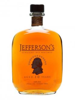 Jefferson's Straight Rye Whiskey / 10 Year Old Stright Rye Whisky