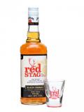 A bottle of Jim Beam Red Stag / Black Cherry Kentucky Straight Bourbon Whiskey