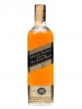 A bottle of Johnnie Walker Black Label 12 Year Old Blended Scotch Whisky