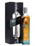 A bottle of Johnnie Walker Blue Label / Character Pack Blended Scotch Whisky