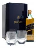 A bottle of Johnnie Walker Blue Label Elite Glass Pack Blended Scotch Whisky