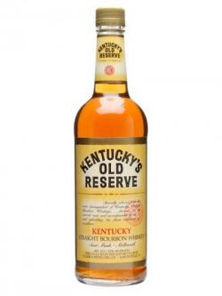 Kentucky Old Reserve Bourbon Kentucky Straight Bourbon Whiskey