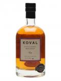 A bottle of Koval Rye Whiskey American Single Barrel Rye Whiskey