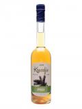 A bottle of Krucefix Spruce Liqueur