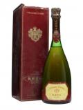 A bottle of Krug Grande Cuvee NV Champagne / Bot.1980s