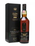 A bottle of Lagavulin 1994 Distillers Edition Islay Single Malt Scotch Whisky
