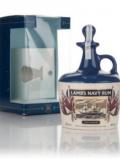 A bottle of Lamb's Navy Rum 'HMS Warrior' Ceramic Decanter - 1980s