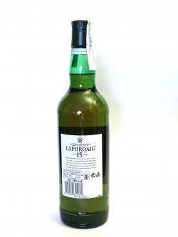 Laphroaig 15 year Back side