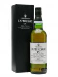 A bottle of Laphroaig 15 Year Old / Cancer Relief Macmillan Fund Islay Whisky